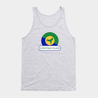 Christmas Island Country Badge - Christmas Island Flag Tank Top